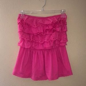 Gilly Hicks Ruffle Tube Top